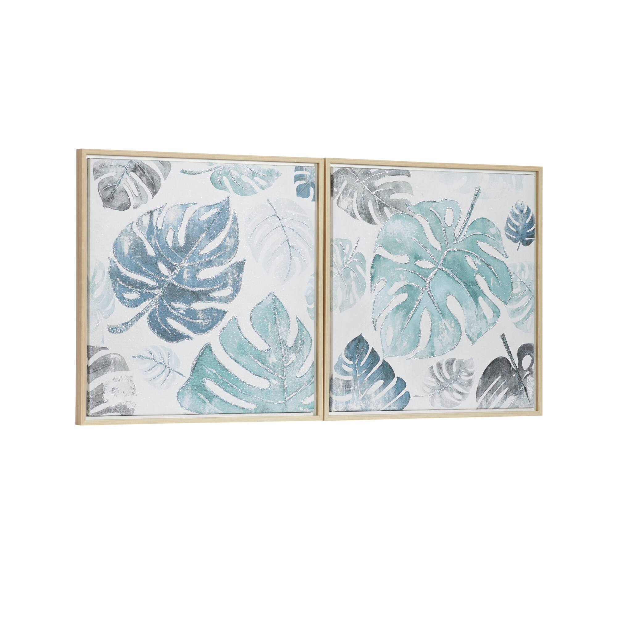 CosmoLiving by Cosmopolitan Set of 2 Canvas Wall Art 24
